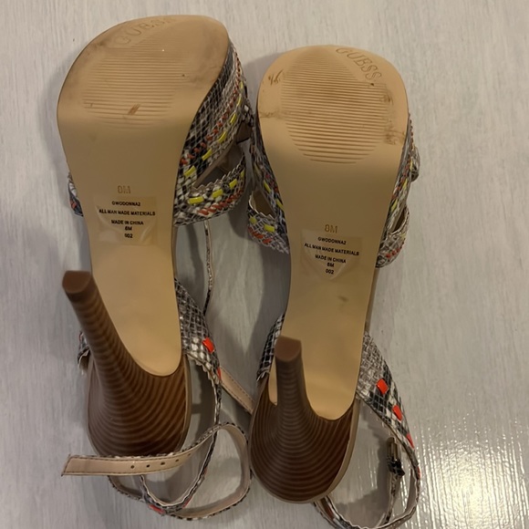 Guess- multi-color heels - Picture 3 of 8